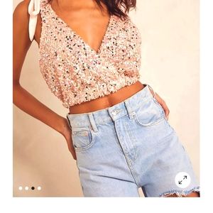 Big night sequin top